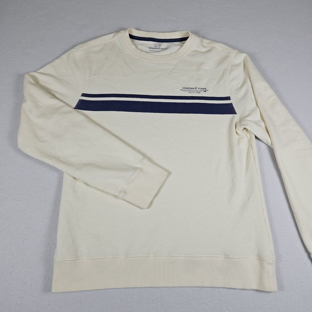 Vineyard Vines Sweatshirt Men S Pina Colada Surfside Crew Neck Chest Stripe Logo
